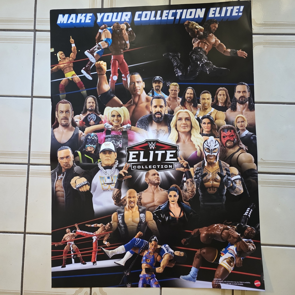 WWE Elite Collection Poster - Black
